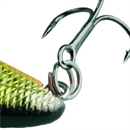 Gamakatsu Treble 23 ME (Zwart, maat 2)